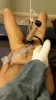 Bondage Sub Milked Foot Rest